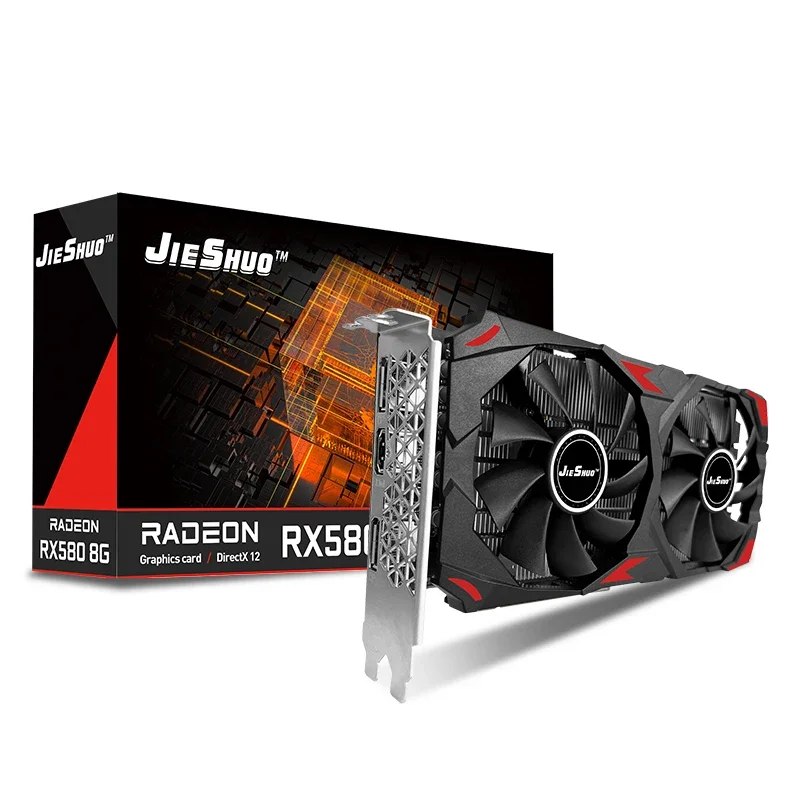 Rx 580 8Gb 2048Sp Gpu - Placas de Vídeo JIESHUO AMD RX