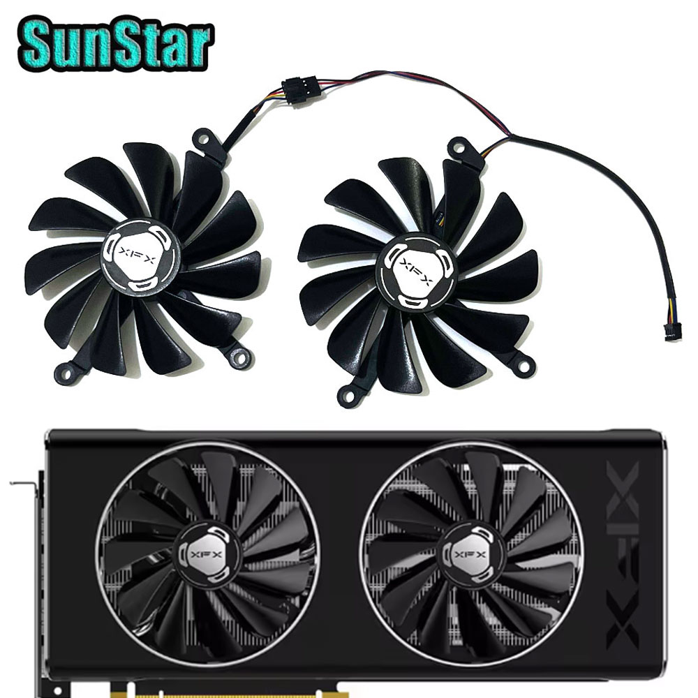 Novo 1 conjunto 95mm rx 5700 F - Rx 5700 Xt 8Gb Video Card avaliação e preço